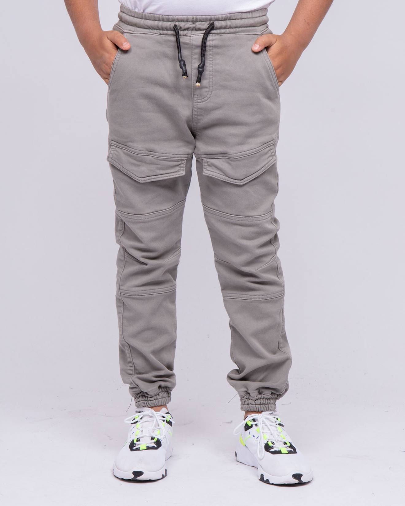 Pantalon Battle Molleton Clogo-j Gris
