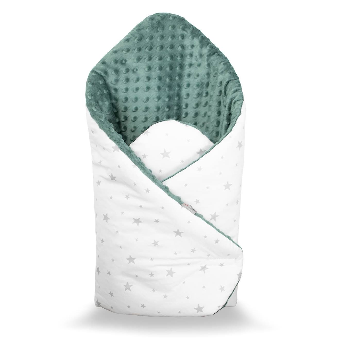 Couverture D'emmaillotage Minky Stella Vert