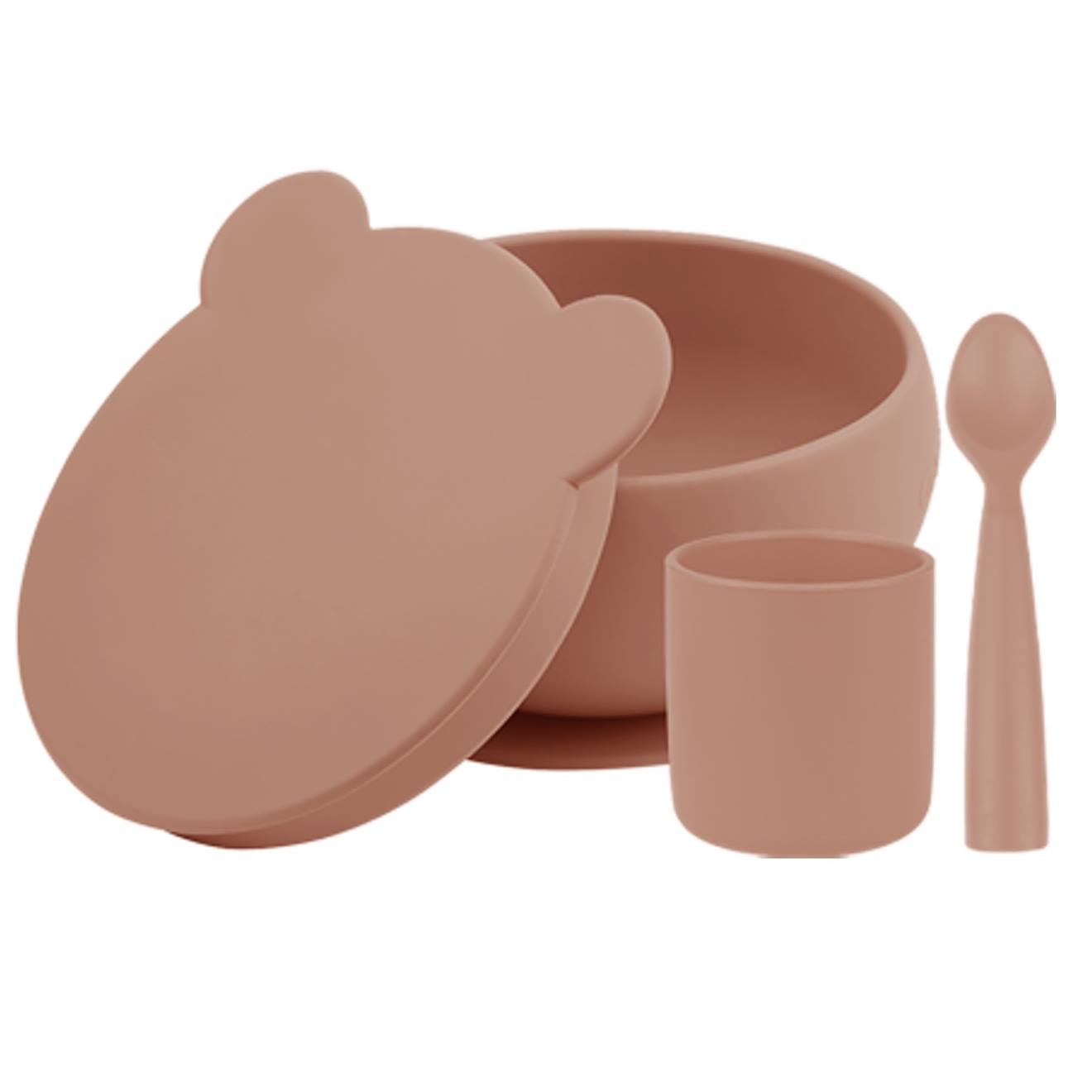 Coffret Mes Premiers Repas Bol Cuillère Gobelet Caramel