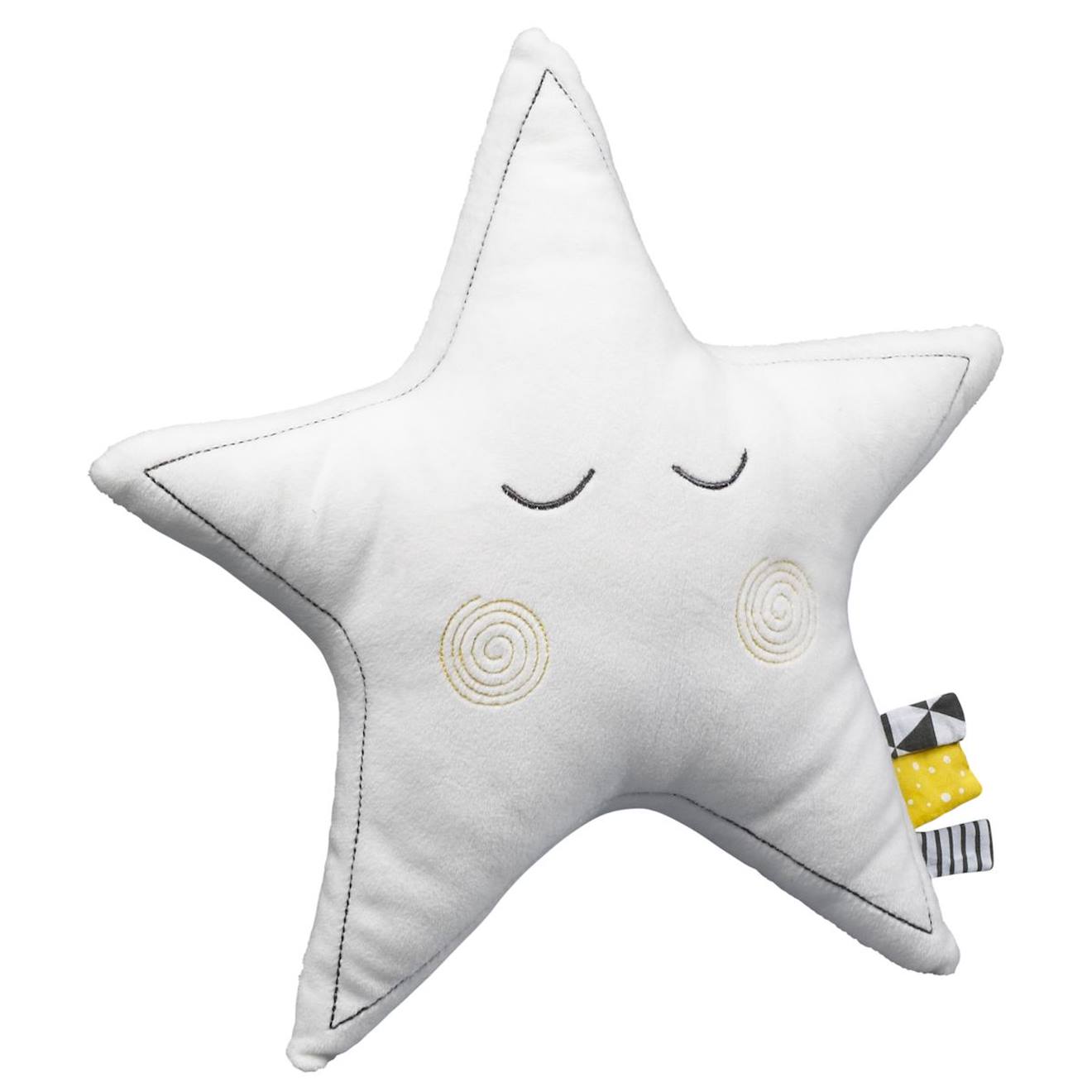 Coussin Déco Étoile Blanc