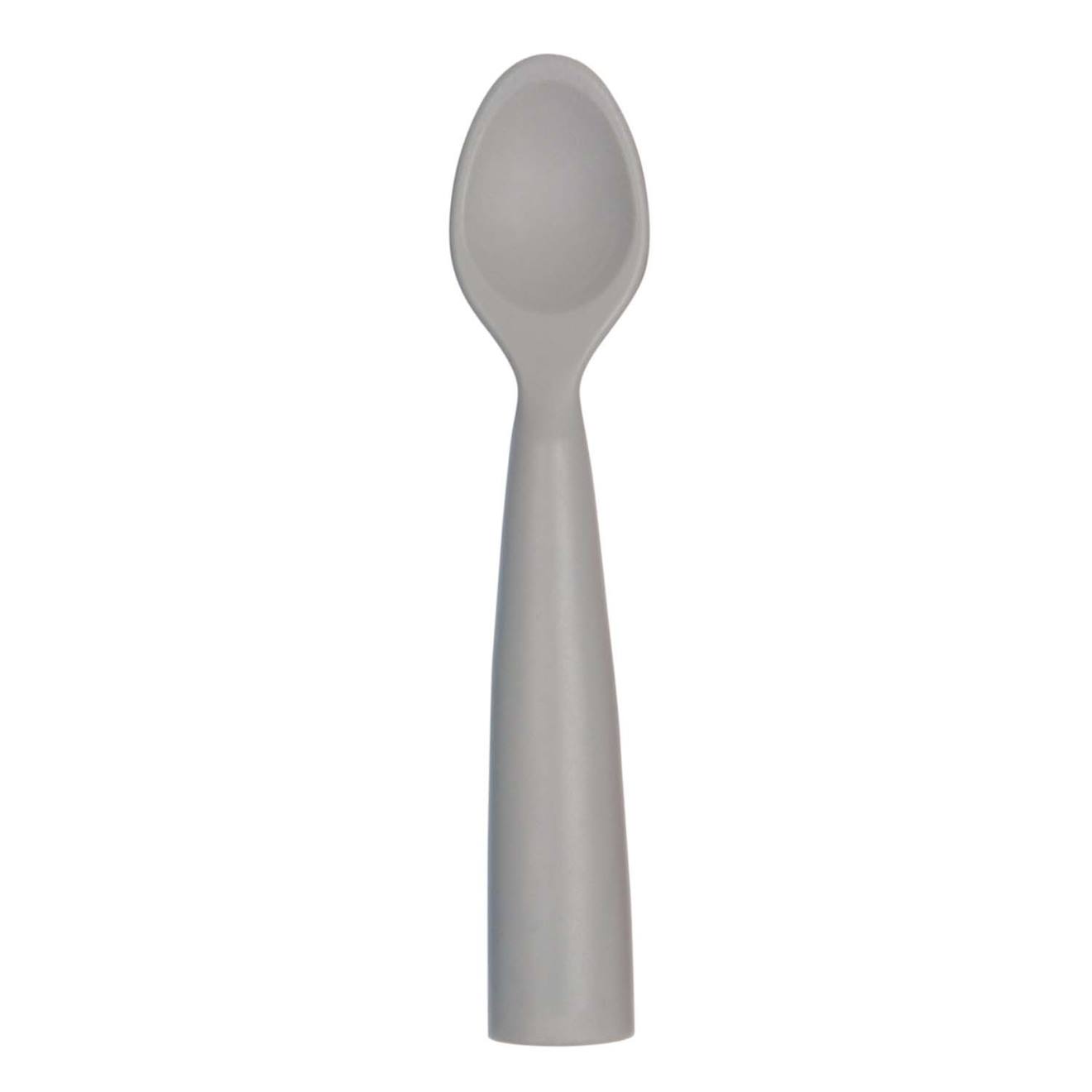 Cuillère Bébé En Silicone Gris