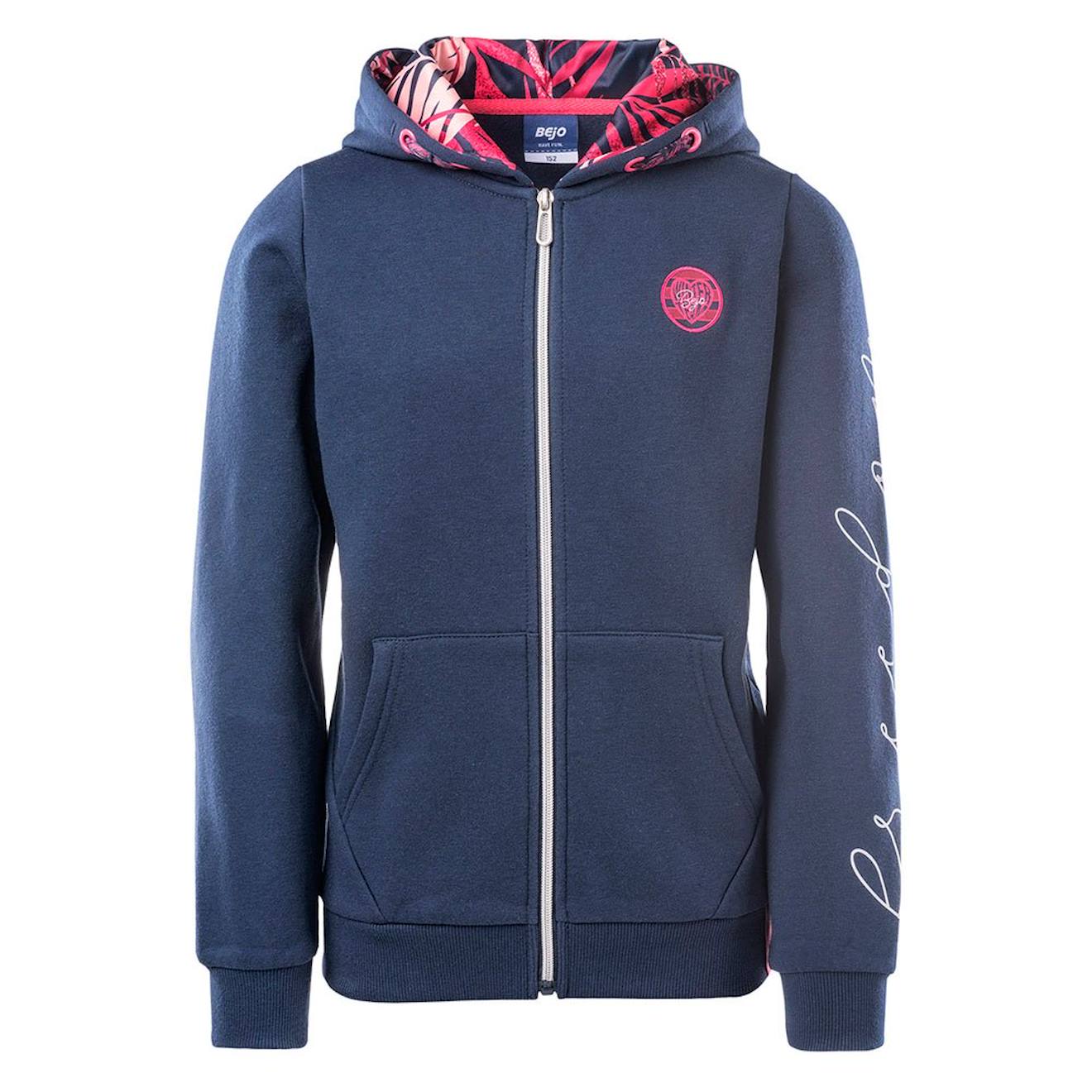 Veste À Capuche Coton Ashira Bleu Foncé