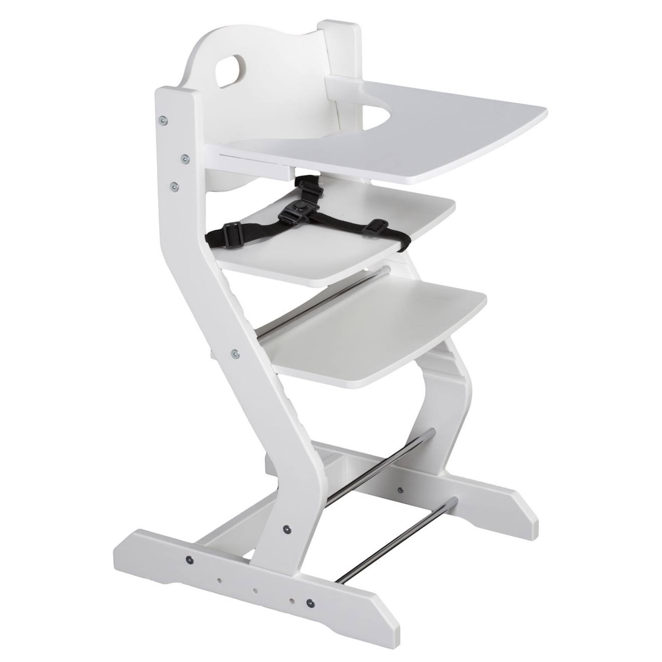 Chaise Haute Évolutive Pour Bébé Blanc