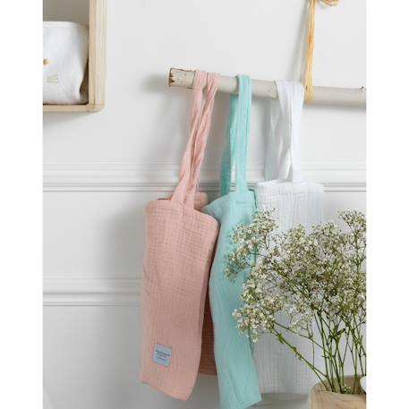 Lot 2 draps housse pour lit évolutif bébé en coton - original Blanc+Bleu ciel+Bleu nuit+Jaune+Rose 3 - vertbaudet enfant 