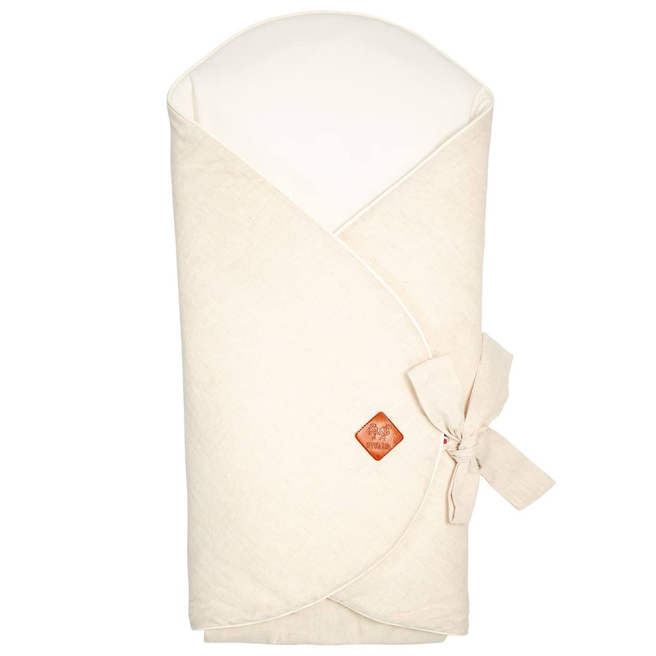 Couverture D'emmaillotage Évolutive En Lin Beige