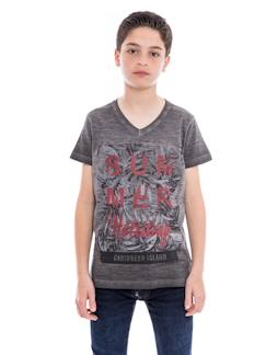 T-shirt col v nogota garçon  - vertbaudet enfant