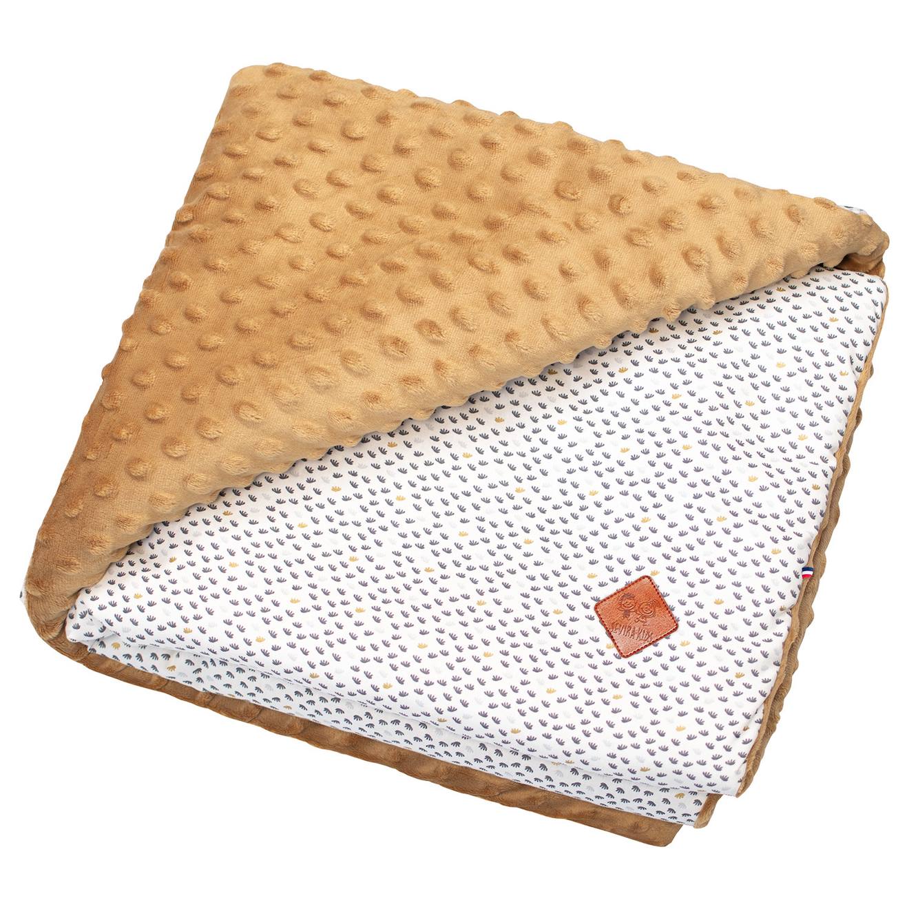 Couverture Réversible En Minky Lior Camel