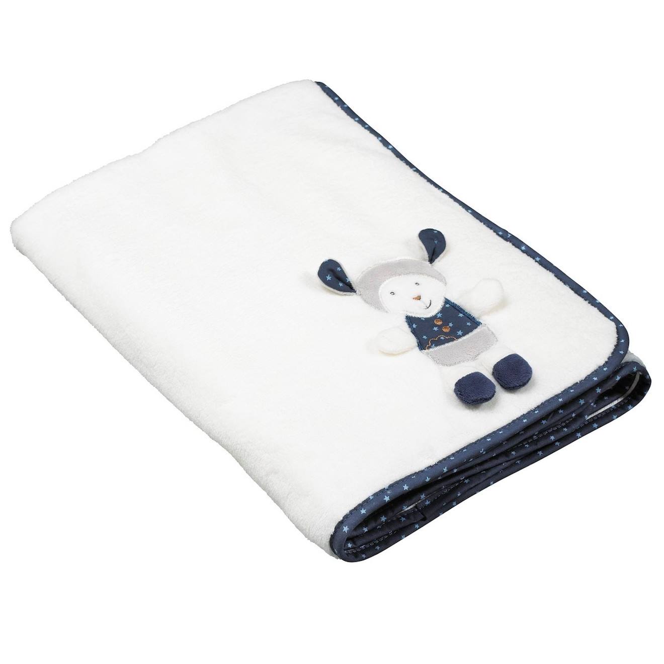 Couverture Bébé En Velours Blanc
