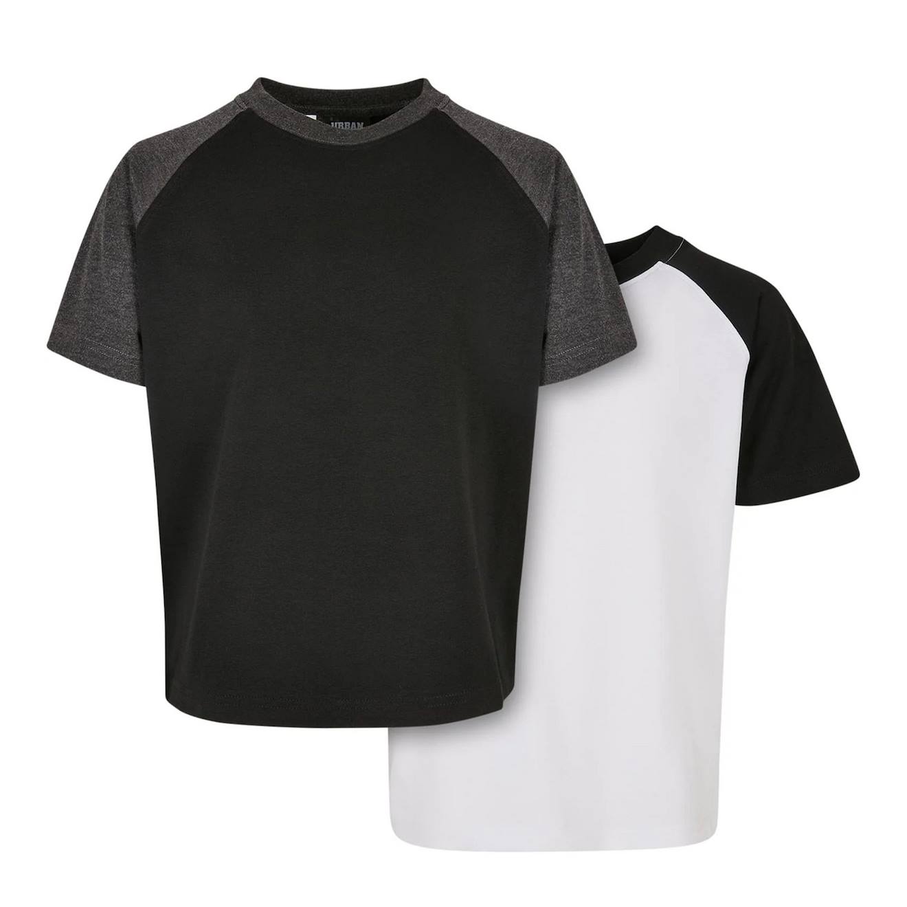 T-shirts Coton Blanc / Noir / Charbon