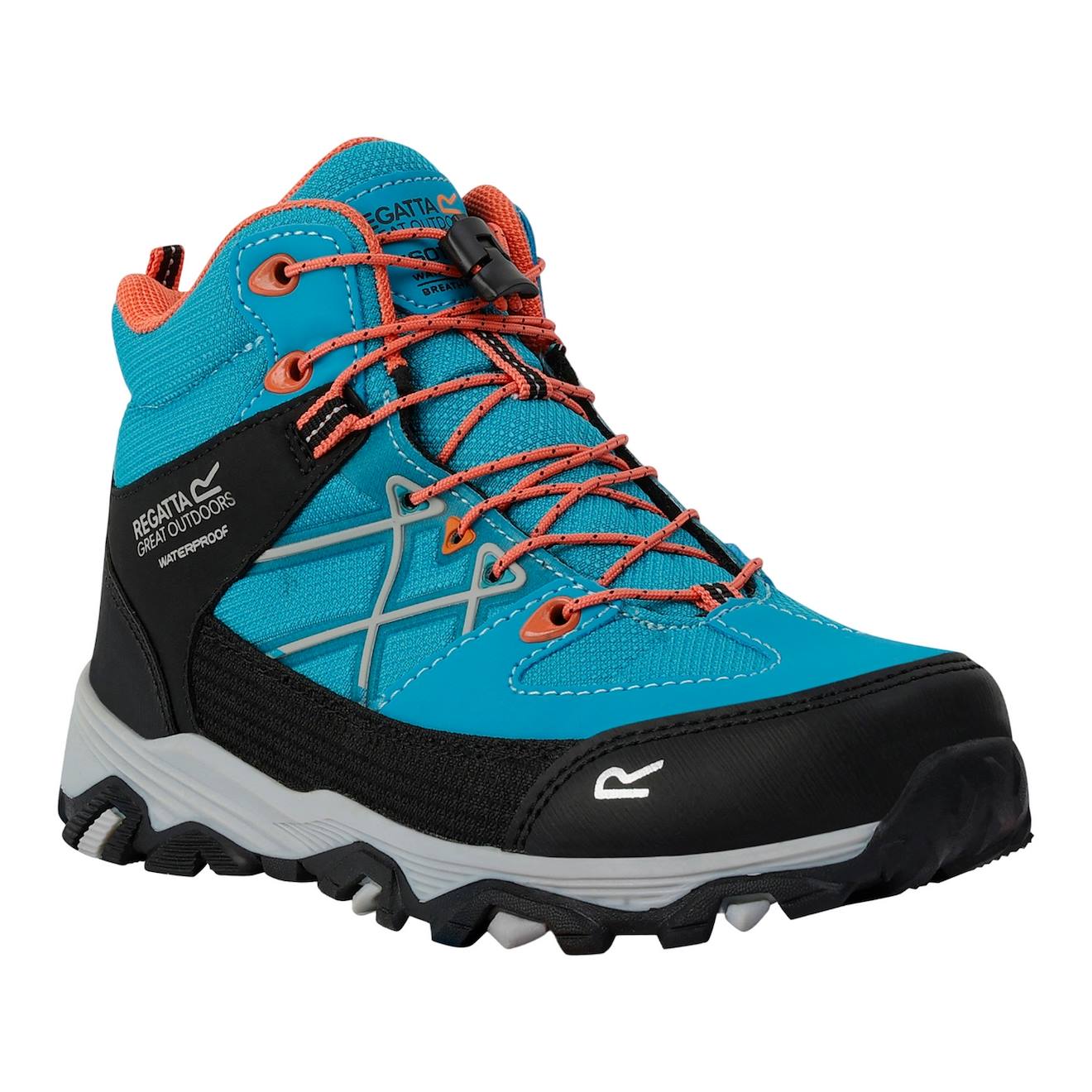 Bottines De Marche Samaris Synthétique Samaris Iii Bleu Tahitien / Mandarine