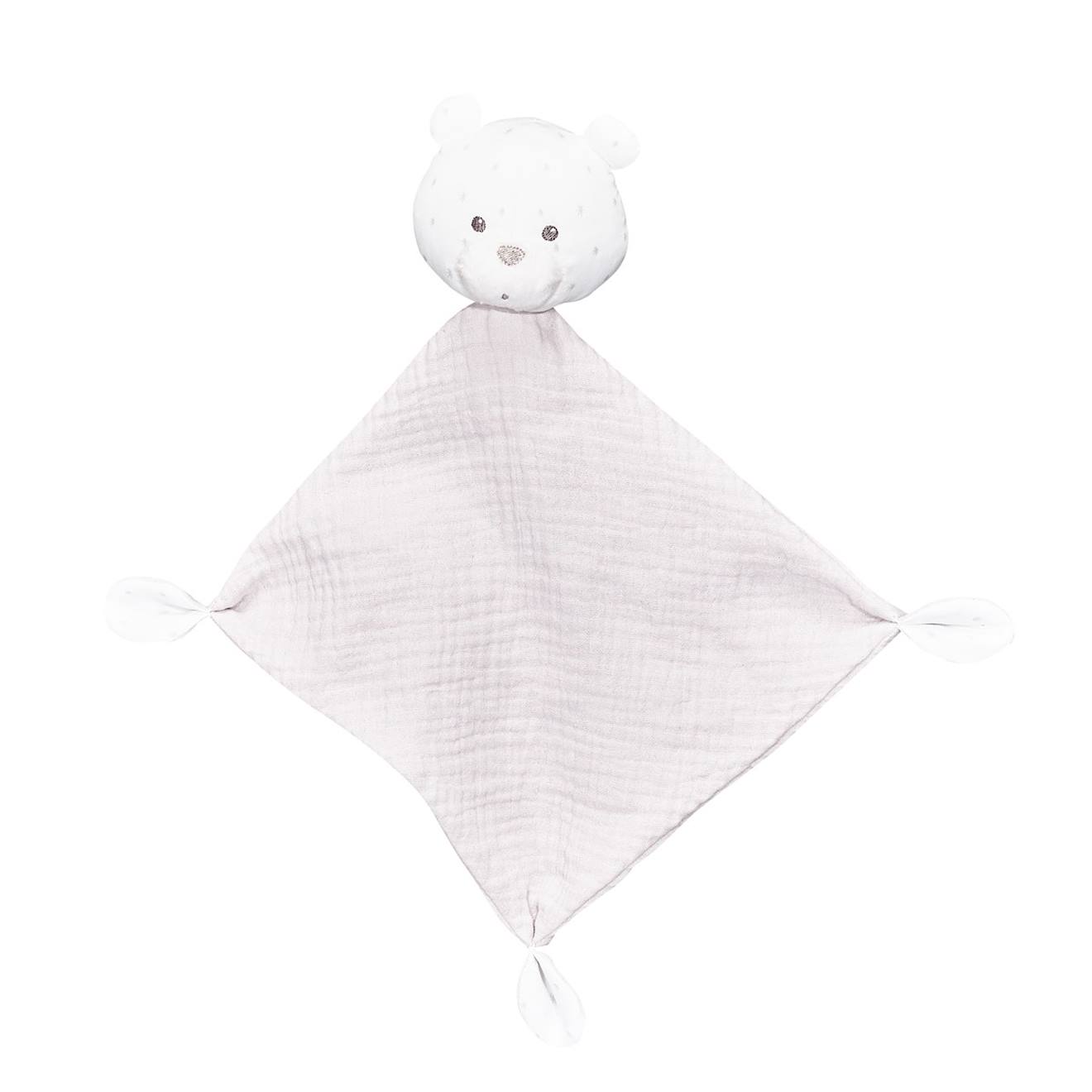 Doudou Mouchoir En Coton - Lily Gris