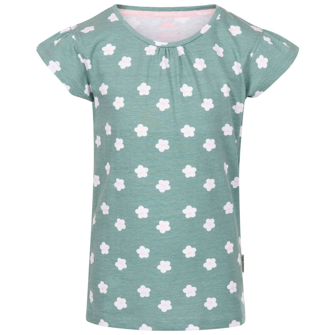 T-shirt Coton Present Vert Sarcelle Pâle