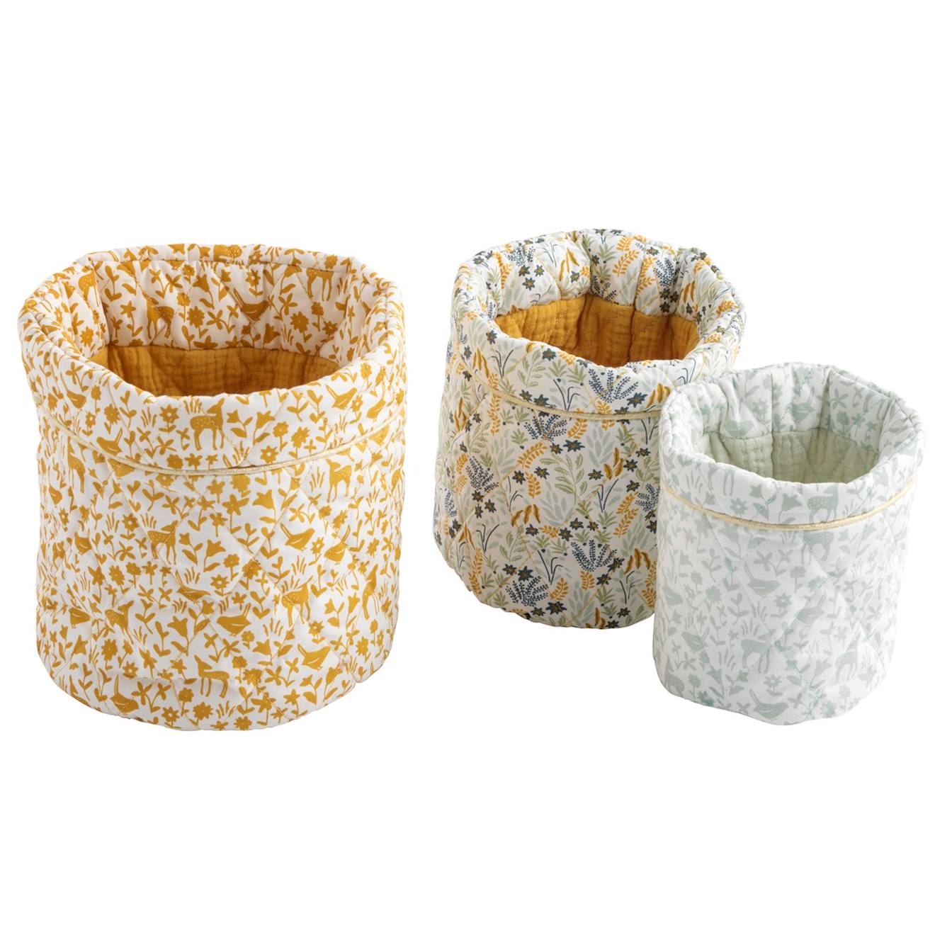 Panières En Coton Blanc
