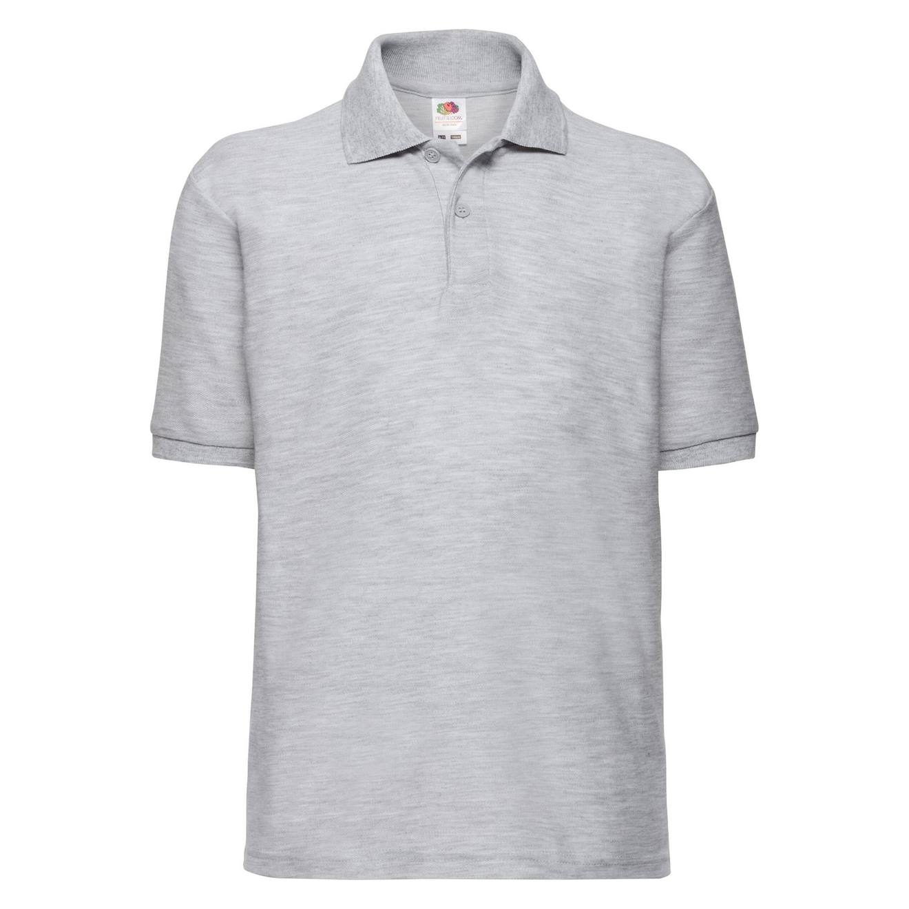 Polo Polyester 65/35 Gris Chiné