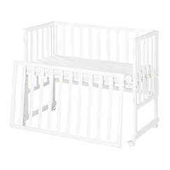 Puériculture-Lit de voyage et accessoires sommeil-Berceau cododo 3en1 avec matelas et barrière safe asleep