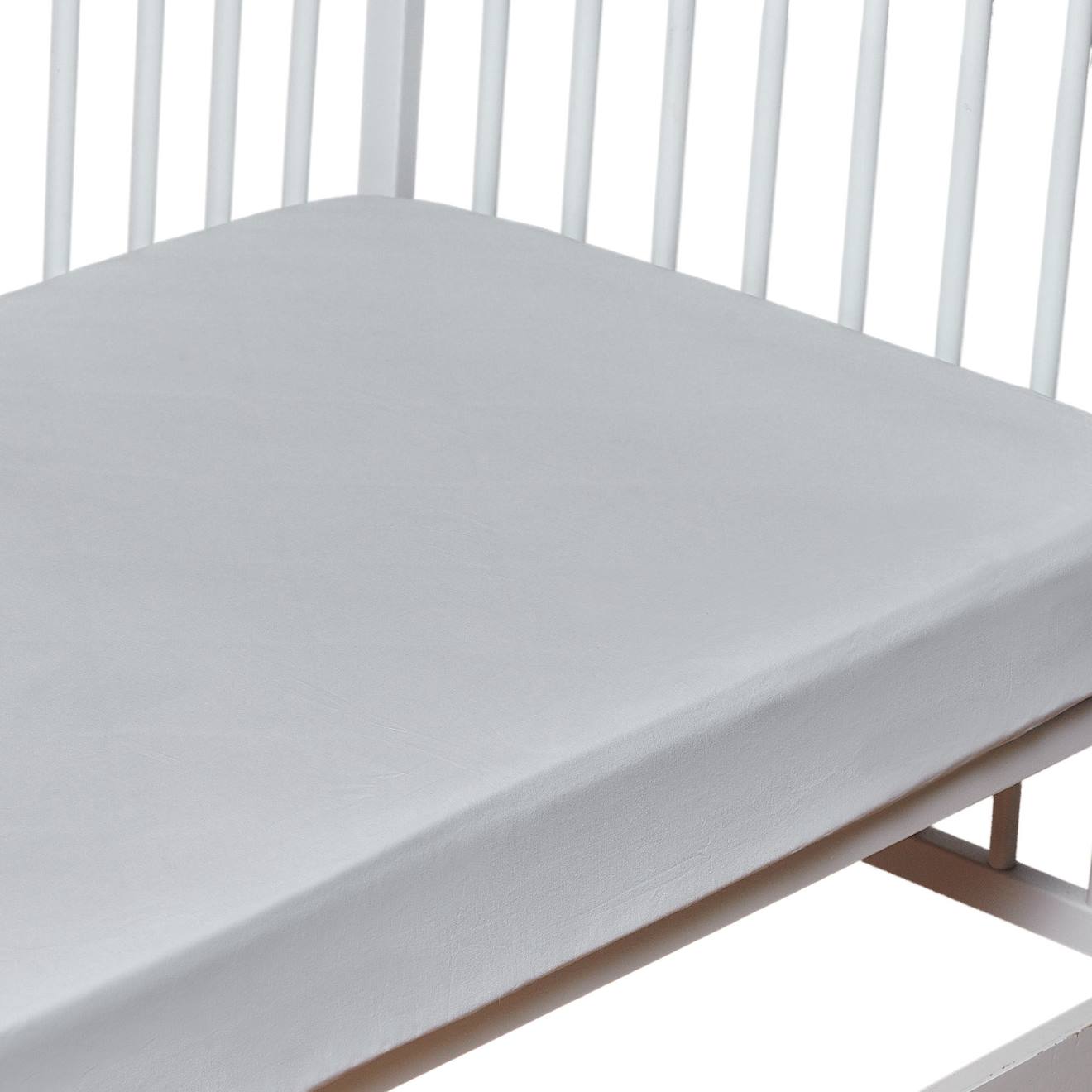 Drap-housse En Coton Gris