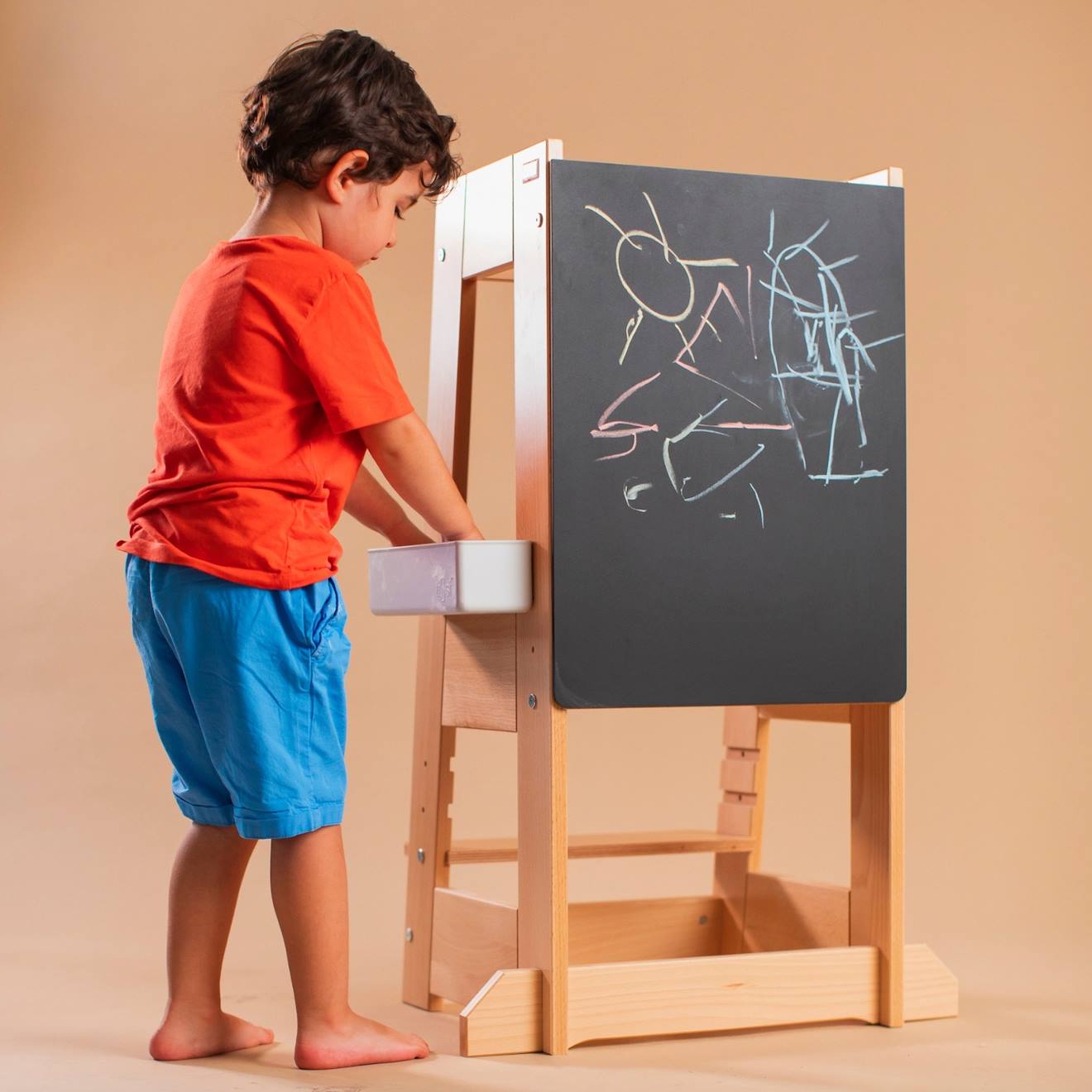 Boîte De Rangement Pour Tour D'apprentissage Felix Gris (Tissi) - Image 2