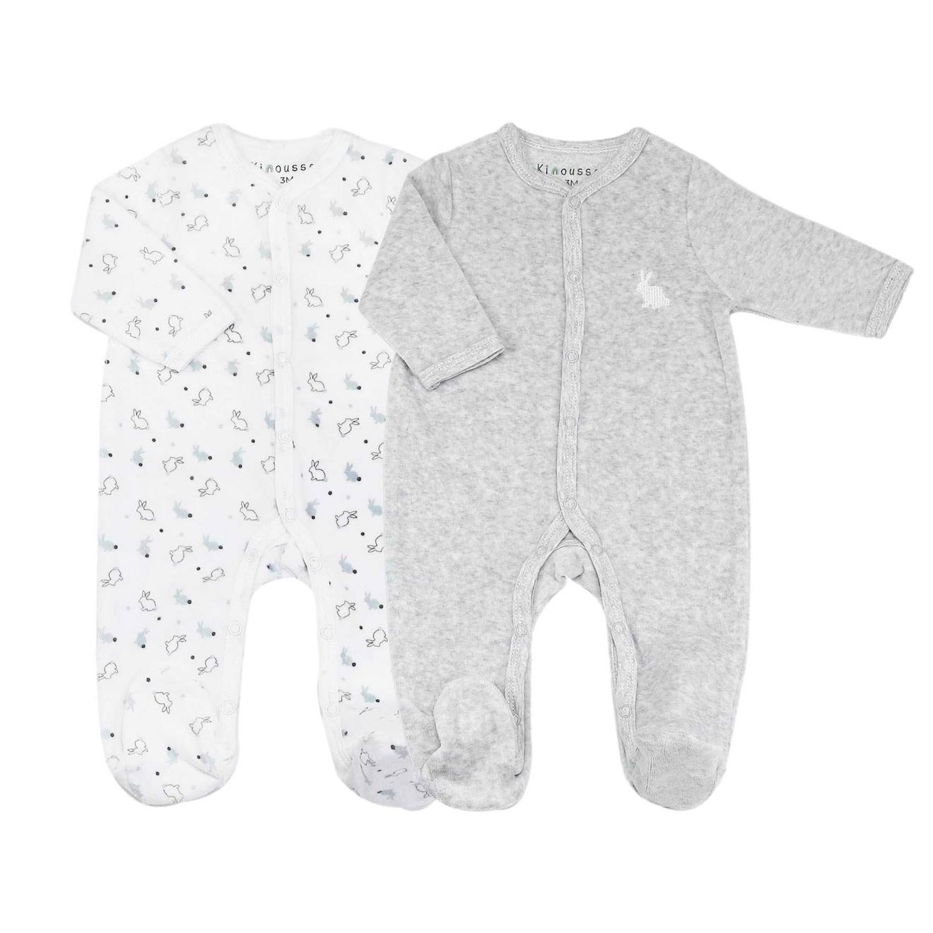 Lot De 2 Dors-bien Lapinou Blanc