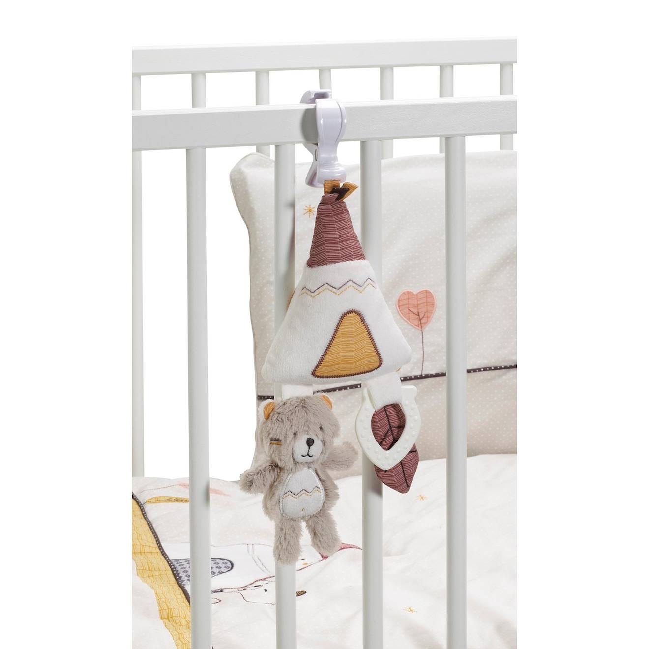 Jouet D'activités Enfant Tipi En Velours Blanc