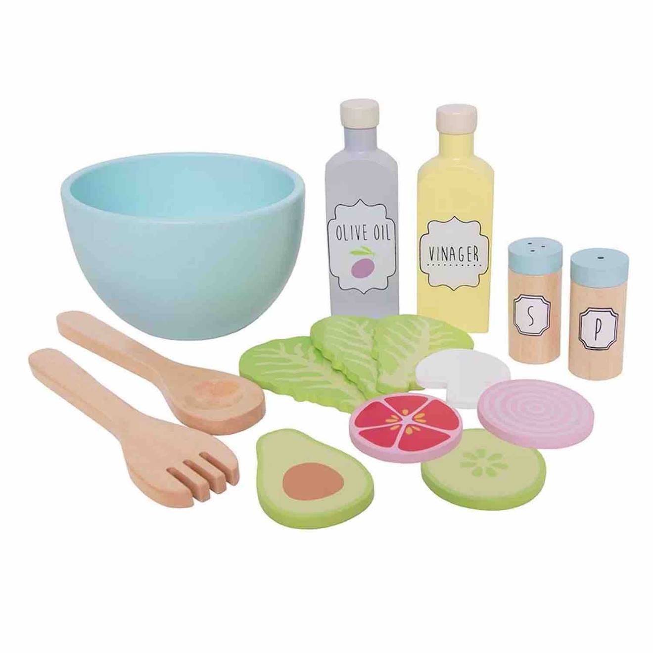 Jabadabado - Jouet En Bois - Dinette - Salade Multicolore
