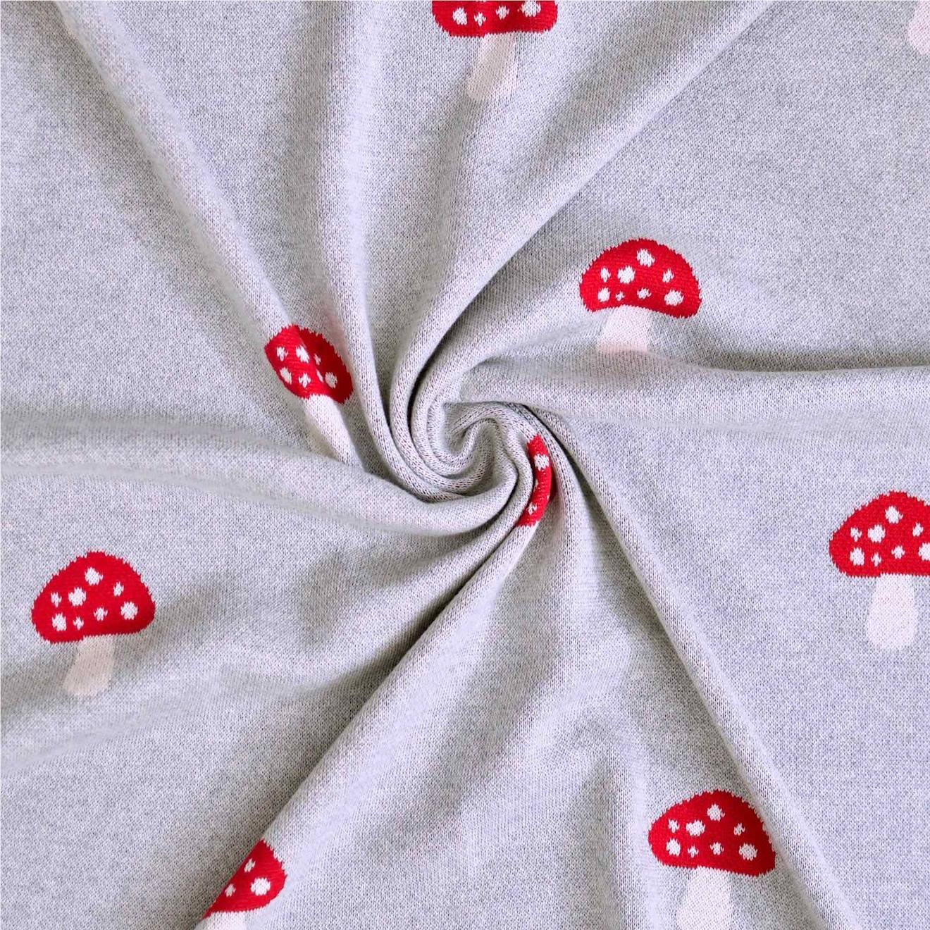 Couverture En Coton Bio Gots Gris, Champi