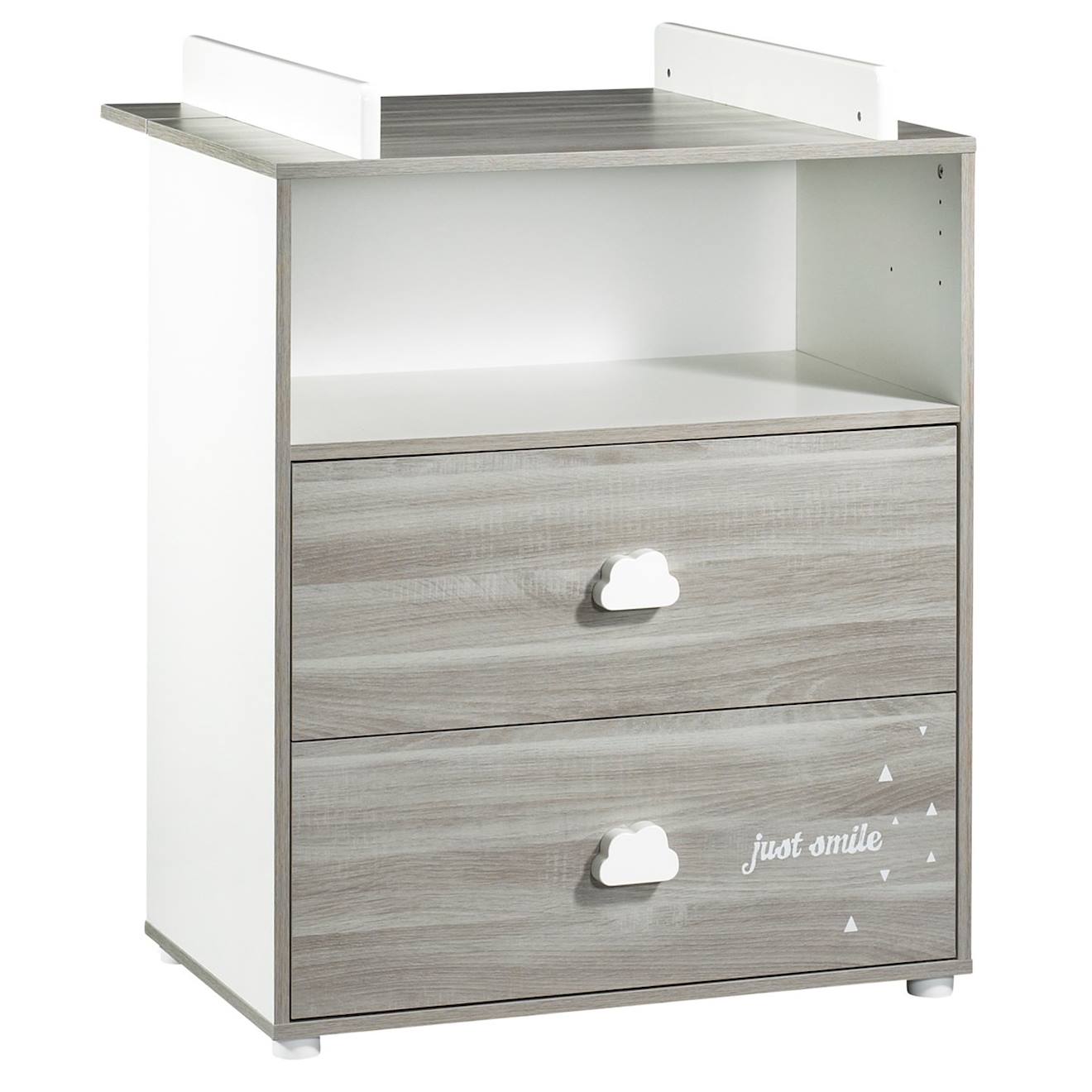 Commode À Langer En Bois Gris