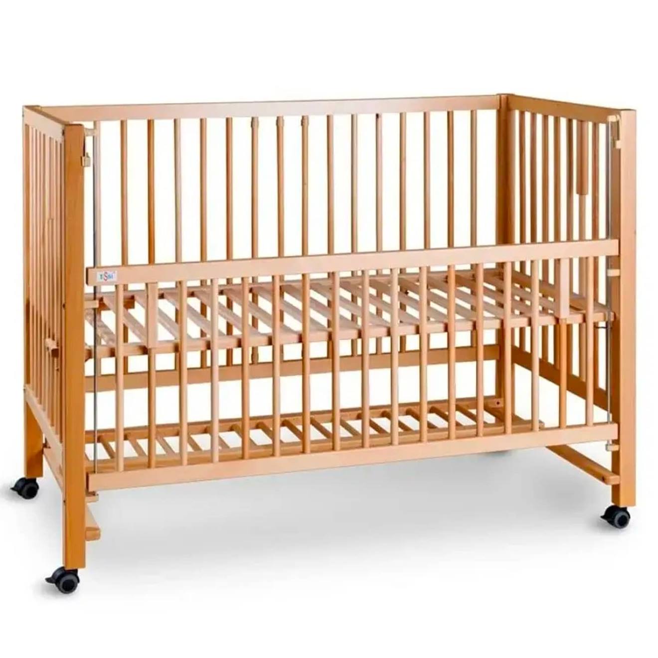 Lit Bébé Cododo Évolutif Hajo En Bois Natural (Tissi) - Image 2