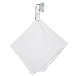 Jouet-Premier âge-Doudou lange attache tétine en gaze de coton jeanne