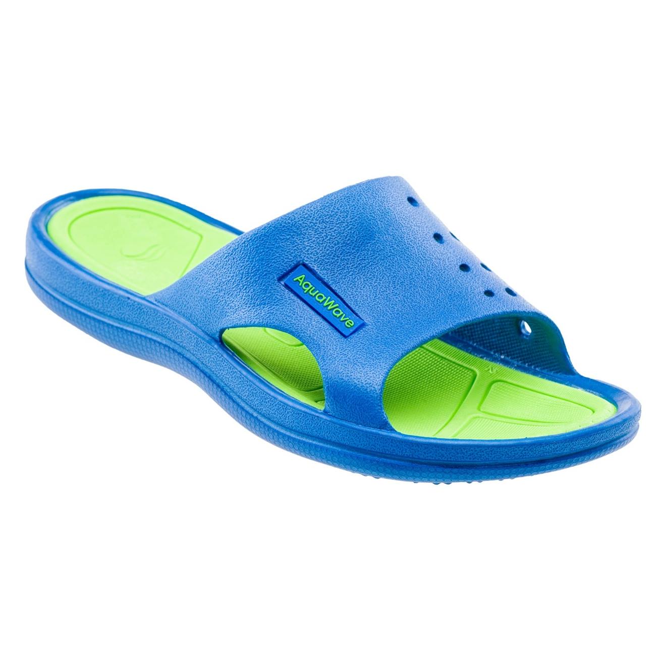 Claquettes Synthétique Nahin Bleu Vif / Vert Clair