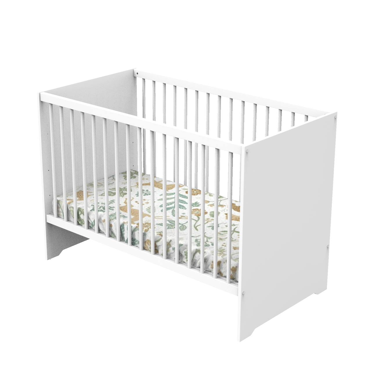 Lit Bébé En Bois Blanc