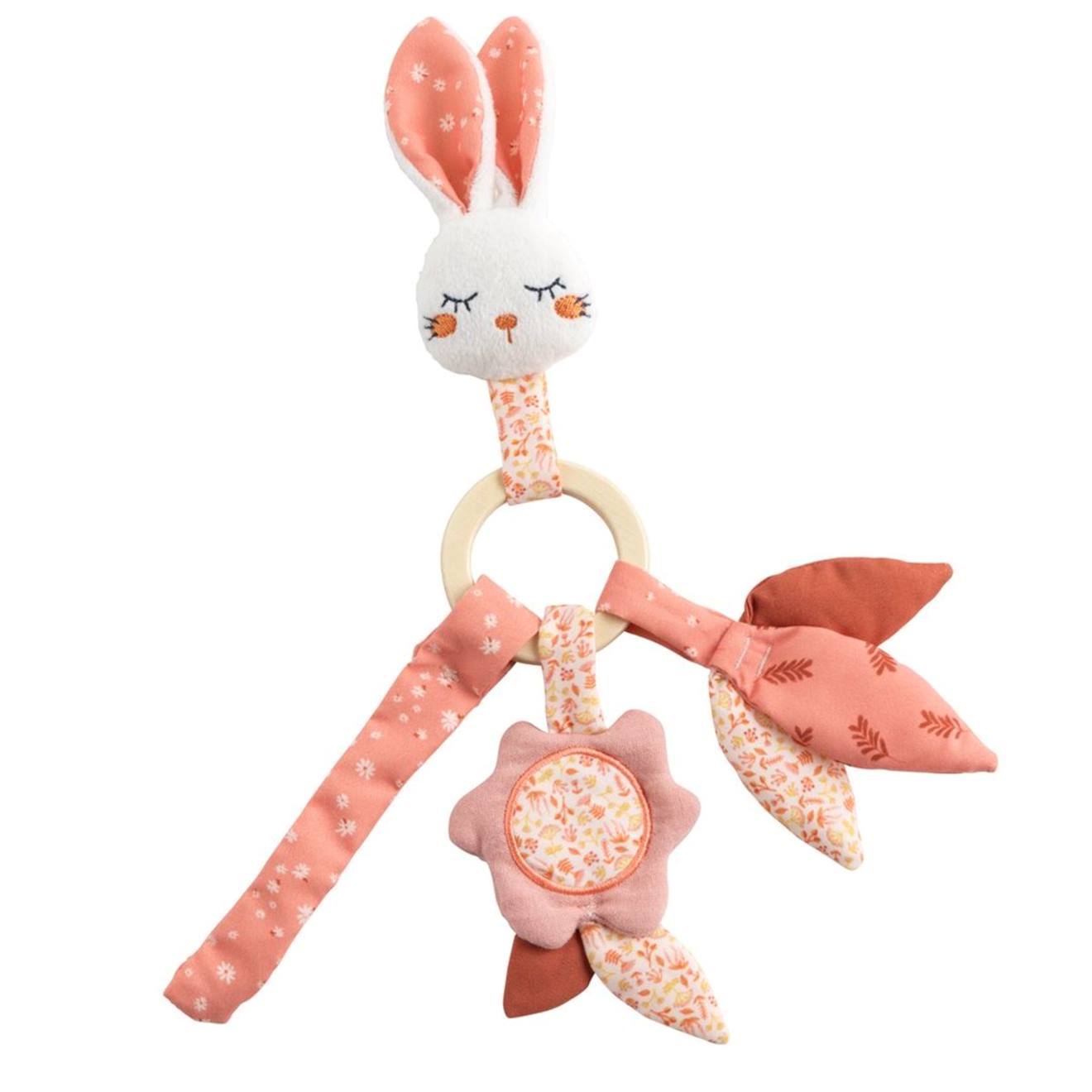 Hochet En Velours Rose