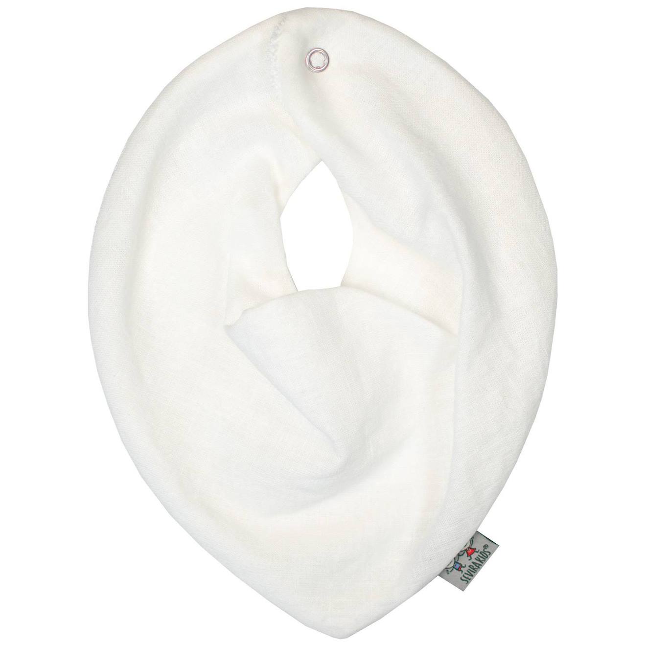 Bavoir Bandana En Lin Écru