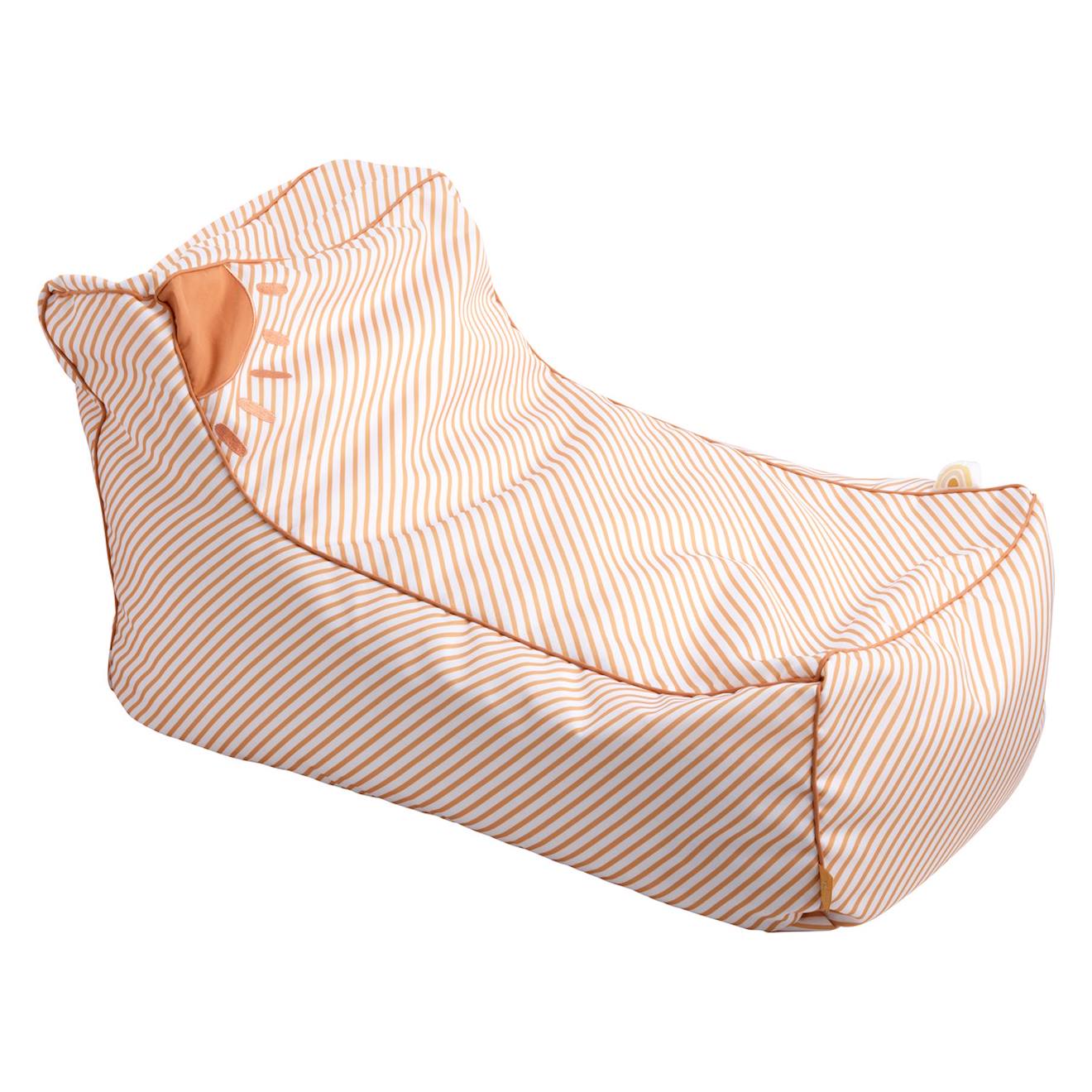 Fauteuil Pouf En Polyester Blanc