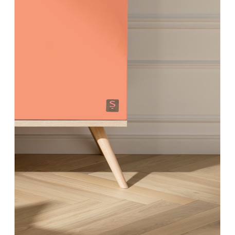 Armoire 3 portes 1 niche - boreale Bleu+Gris+Orange 10 - vertbaudet enfant 