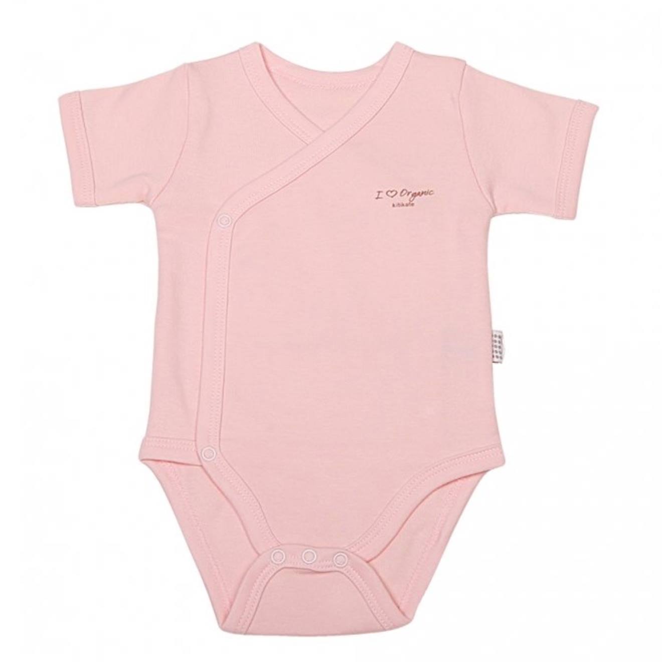 Body Manches Courtes En Coton Bio - Basic Rose