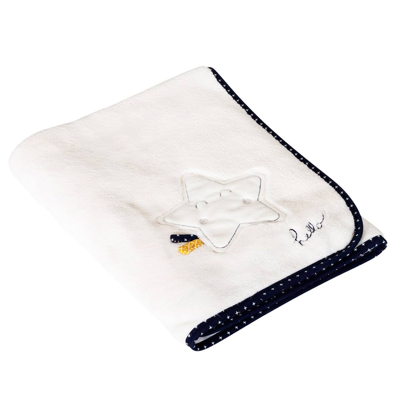 Couverture Bébé En Polyester Blanc