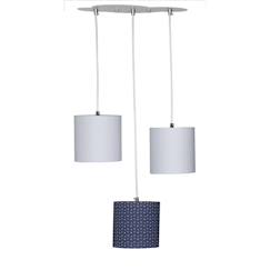 Linge de maison et décoration-Décoration-Suspension lumineuse trio plafonnier en coton - merlin