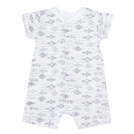 Bébé-Combishort bébé en coton bio ocean