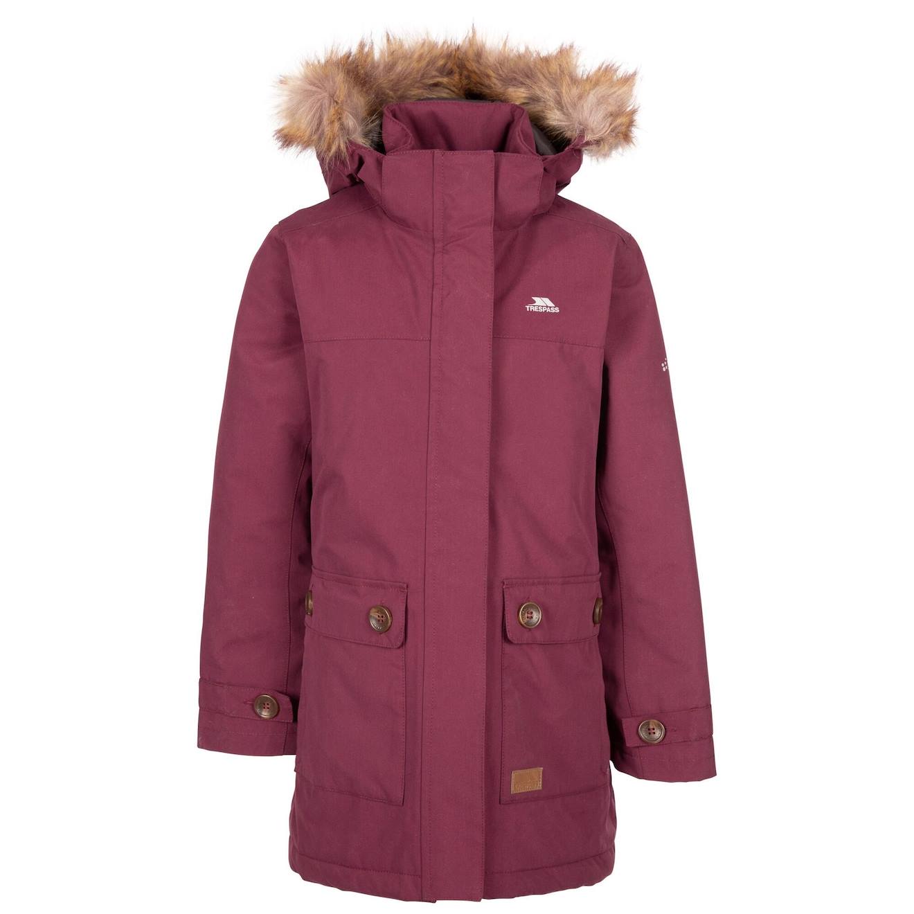 Veste Imperméable Polyester Rhoda Pourpre