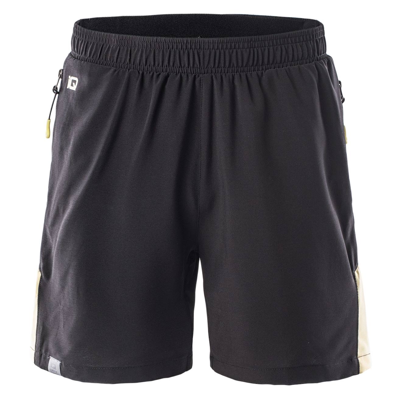 Short Polyester Itia Noir / Jaune Pâle