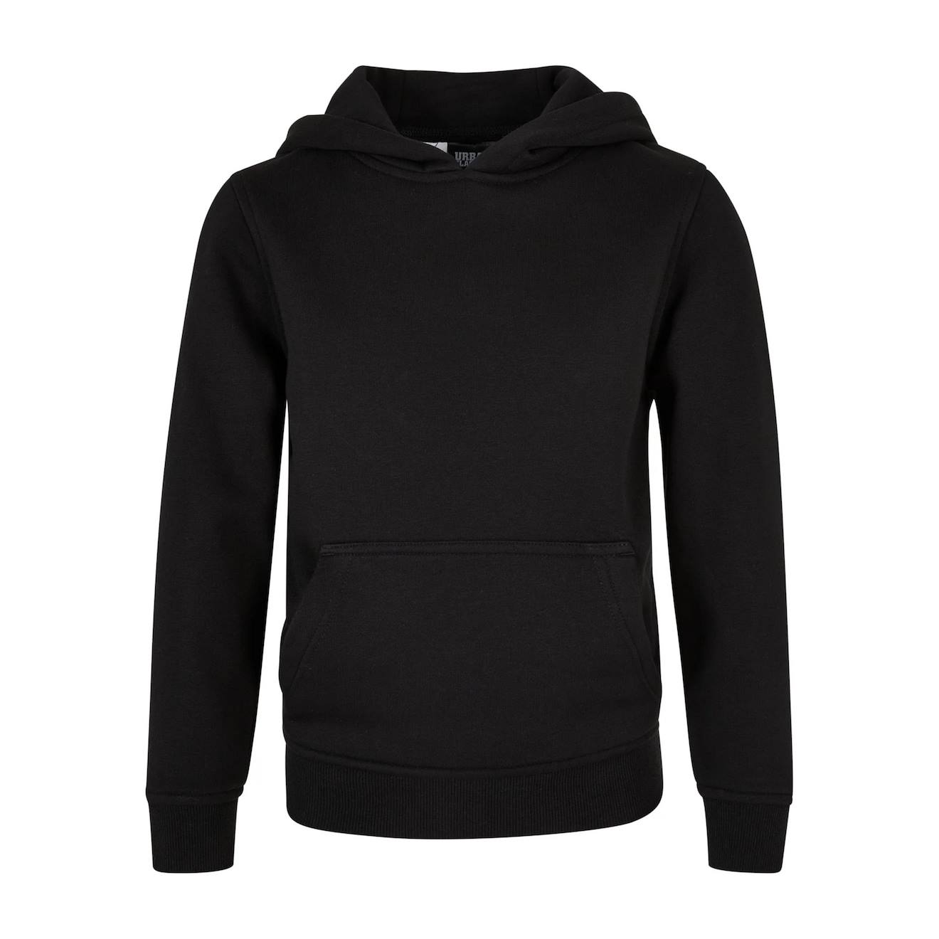 Sweat À Capuche Coton Basic Noir