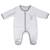 Pyjama bébé en velours à manches longues - celeste Blanc/gris foncé 1 - vertbaudet enfant 
