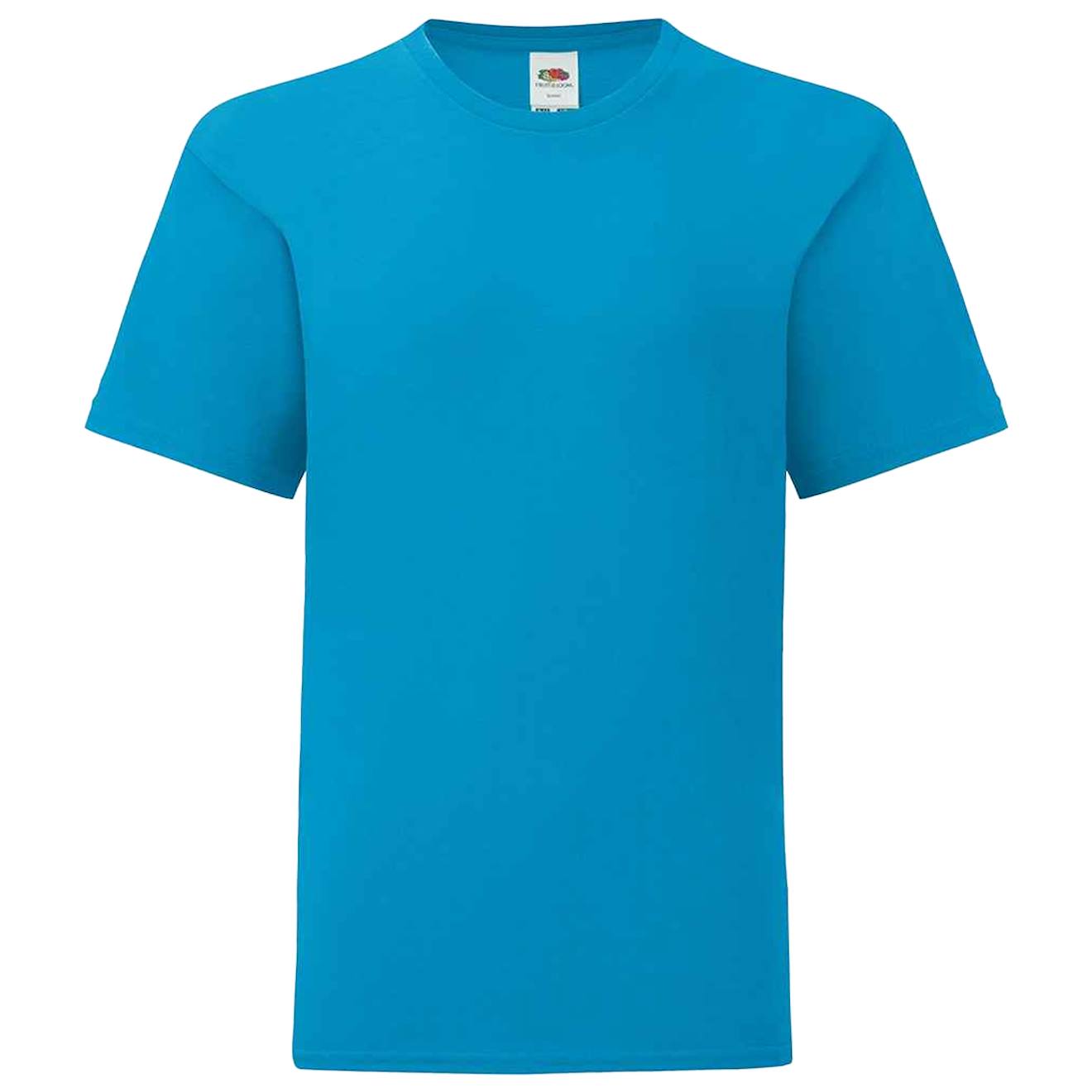 T-shirt Coton Peigné Et Filé À L'anneau Iconic Azur