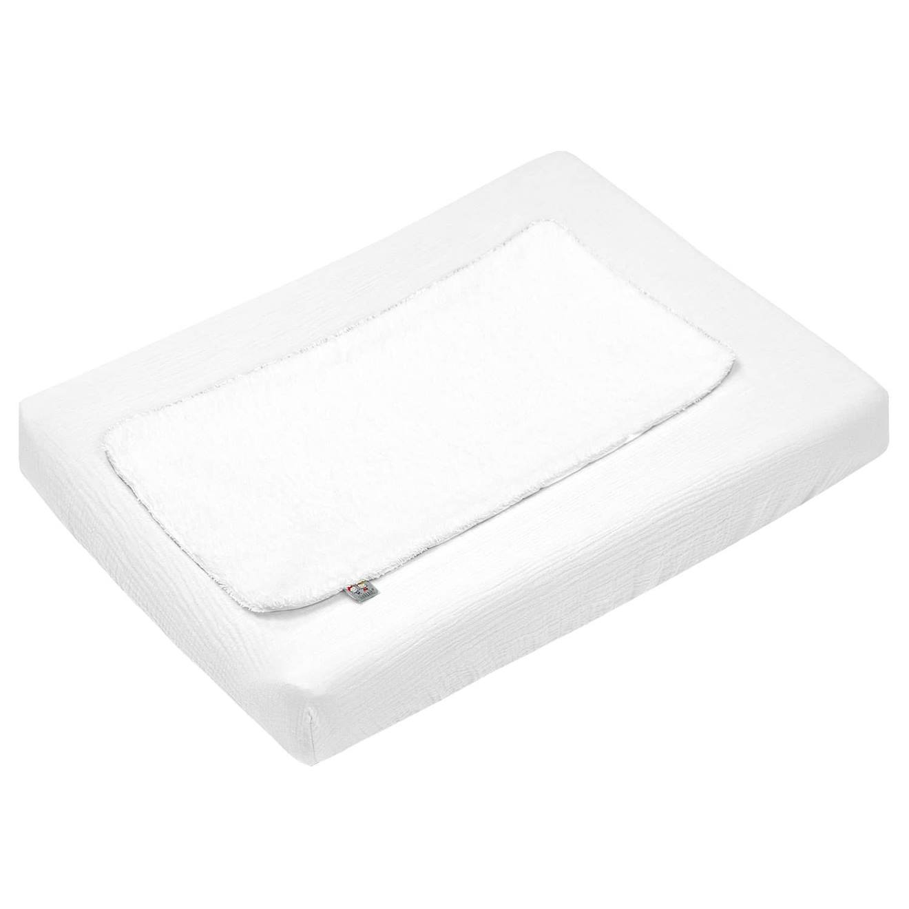 Housse De Matelas À Langer + Éponge Bambou Jeanne Blanc