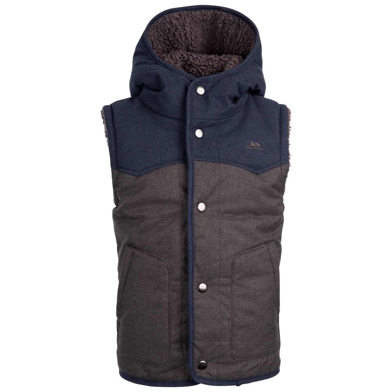 Veste Sans Manches Polyamide Pu Coating Obtain Gris Foncé Chiné