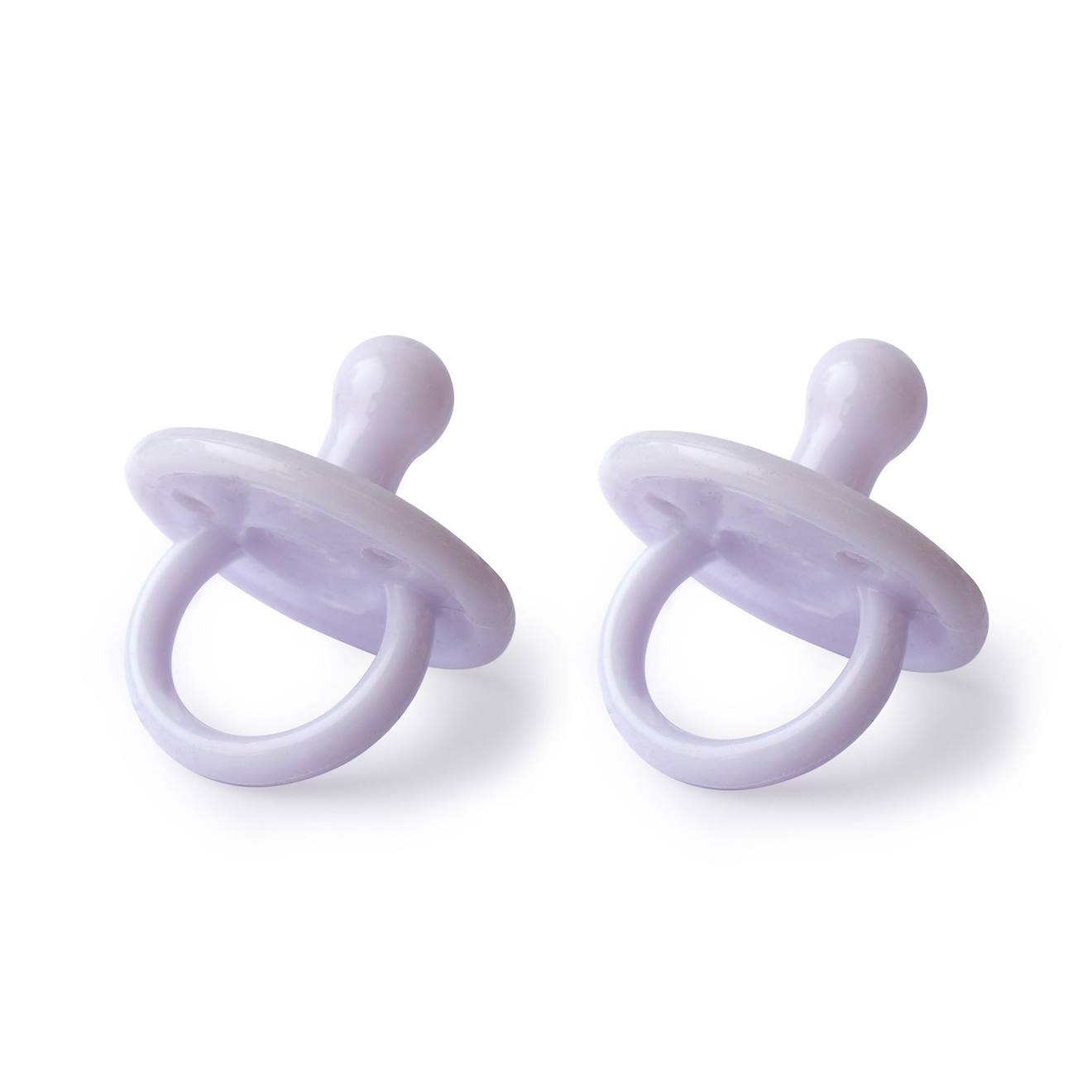 Lot De 2 Sucettes En Silicone Lilas