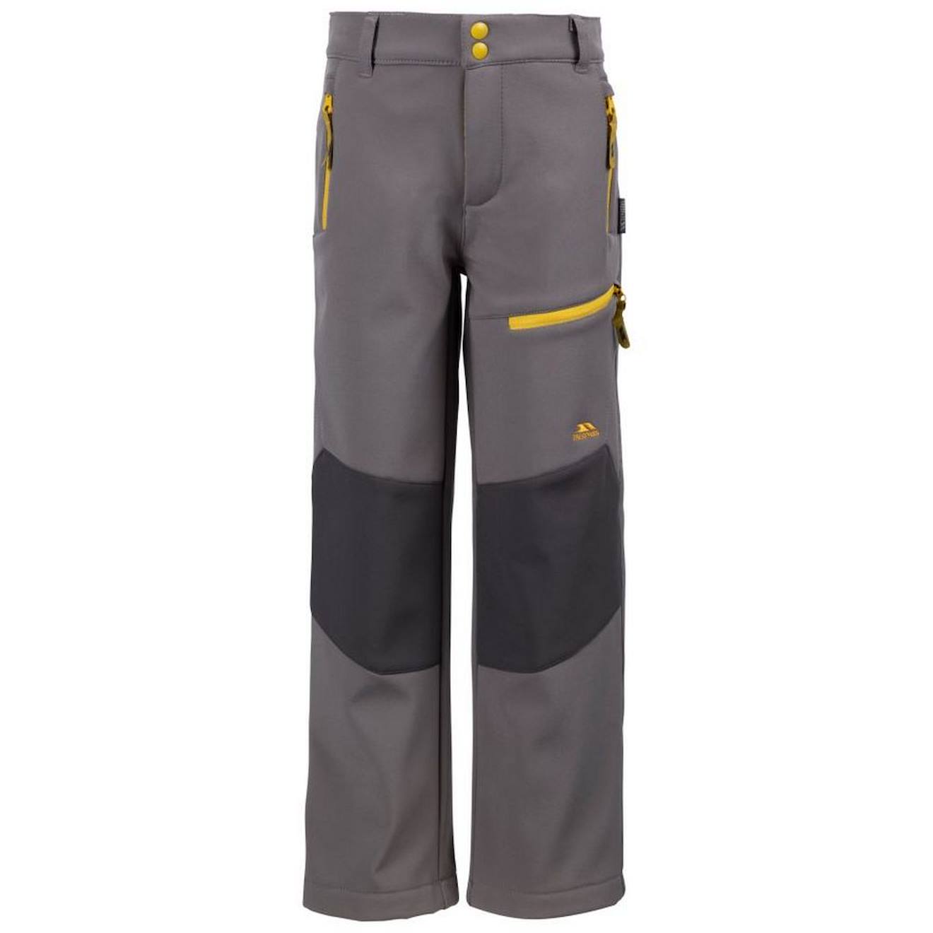 Pantalon De Randonnée Polyester Hurry Gris Orage / Jaune