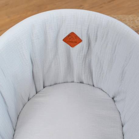 Habillage de couffin en gaze de coton jeanne Beige+Blanc+Bleu+Camel+Écru+Gris clair+Rose+Terracotta+Vert de gris 28 - vertbaudet enfant 