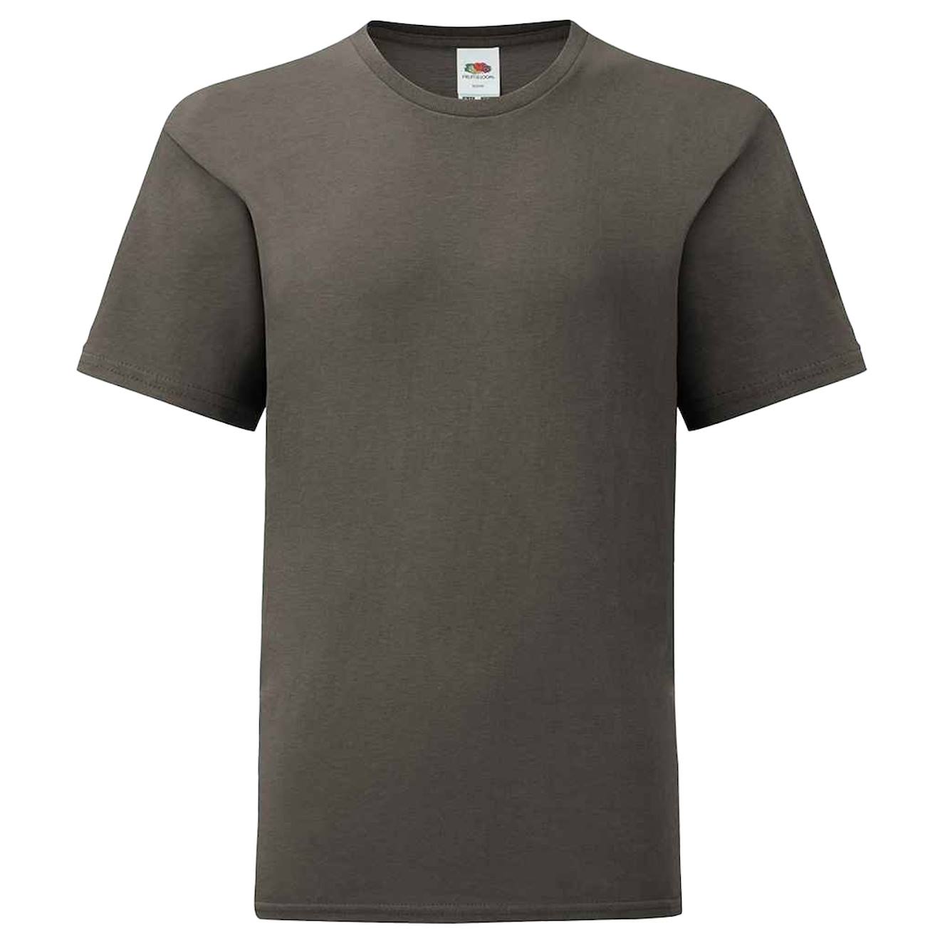 T-shirt Coton Peigné Et Filé À L'anneau Iconic Graphite Clair