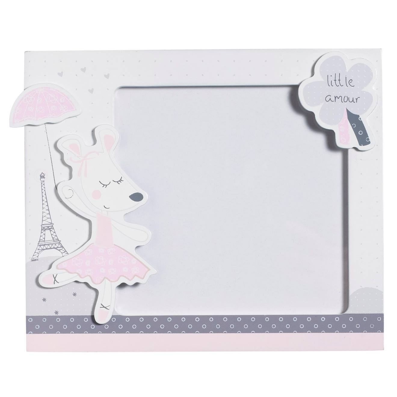 Set De 2 Cadres Photos Enfant En Bois Gris